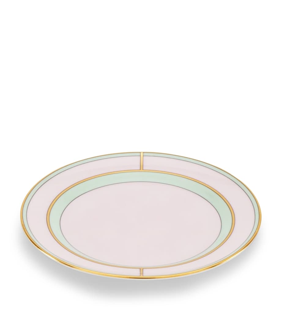 GINORI 1735 bread plate Colonna Diva Rosa 17cm, UK version