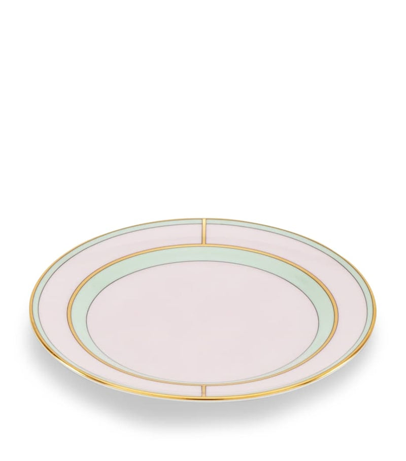 GINORI 1735 bread plate Colonna Diva Rosa 17cm, UK version