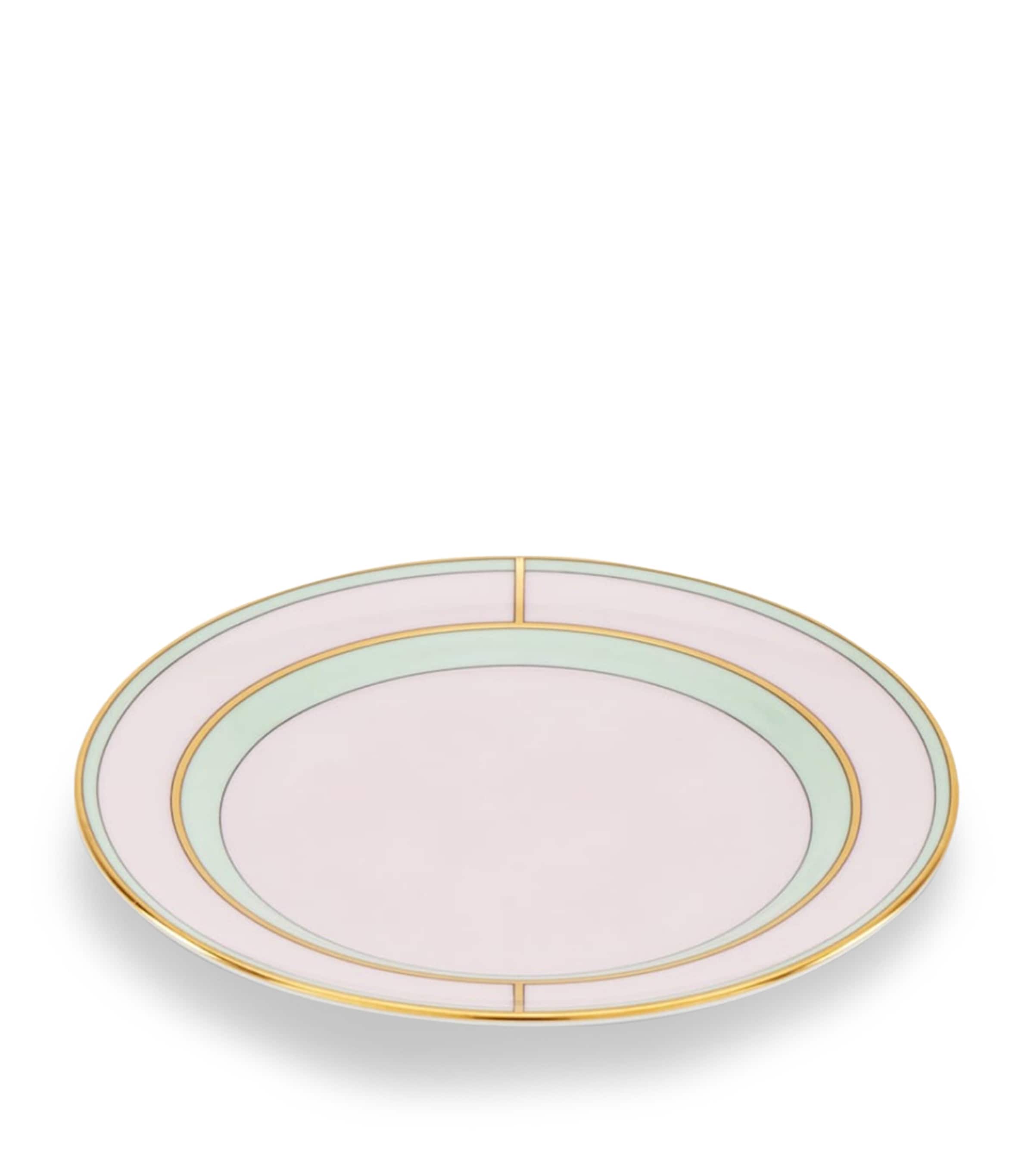 GINORI 1735 bread plate Colonna Diva Rosa 17cm, UK version