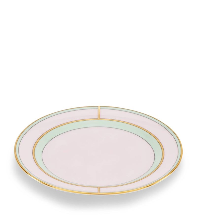 GINORI 1735 bread plate Colonna Diva Rosa 17cm, UK version