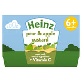 Heinz By Nature Pear & Apple Custard Baby Food 6+ Months GOODS ASDA   