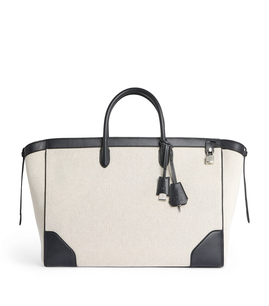 Dunhill Century 45 tote bag with leather trim, imported from the UK
