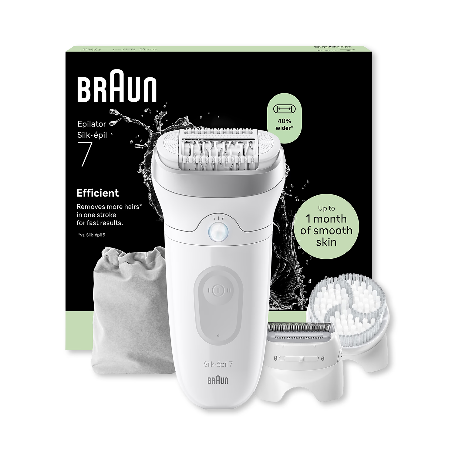 Braun Silk·épil 7 wet and dry epilator silver - British product