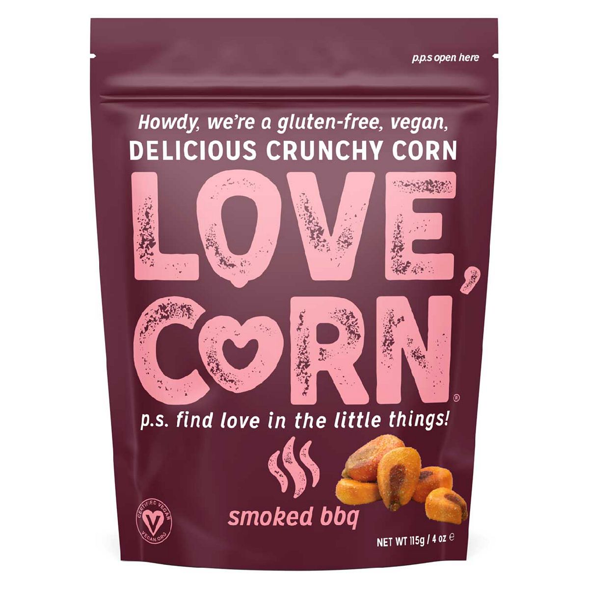 Love Corn BBQ Crunchy Corn 115g GOODS Boots   