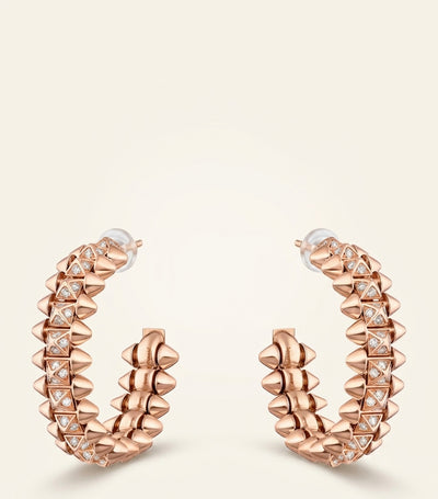Harrods Cartier Rose Gold and Diamond Clash de Cartier Earrings- Buy online at McGrocer