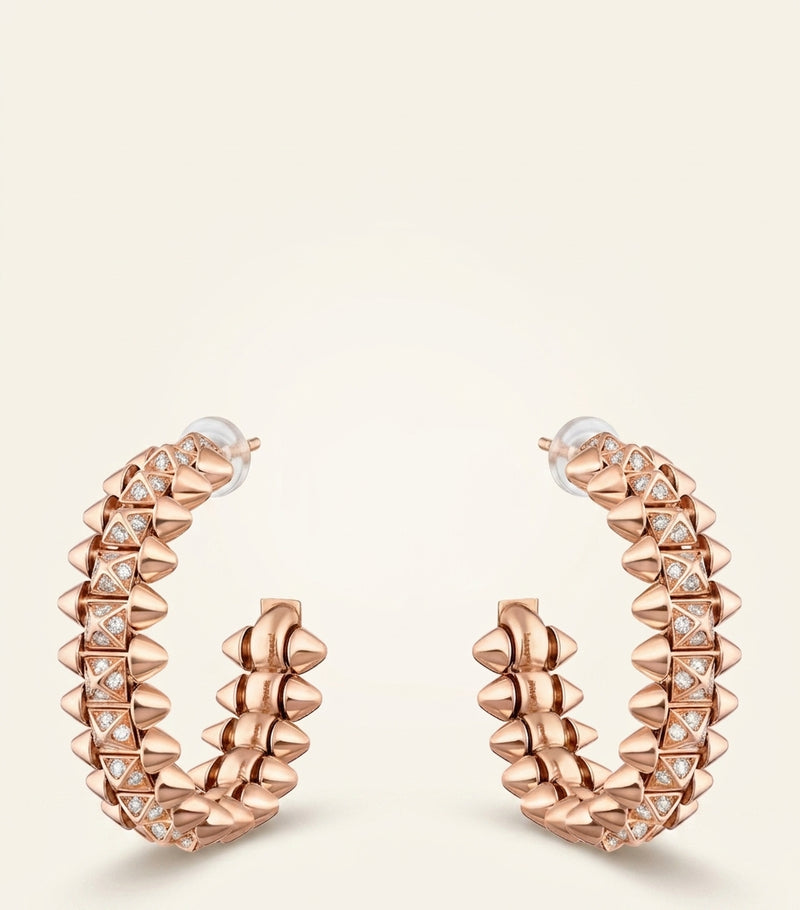 Cartier Clash de Cartier rose gold diamond earrings, UK version