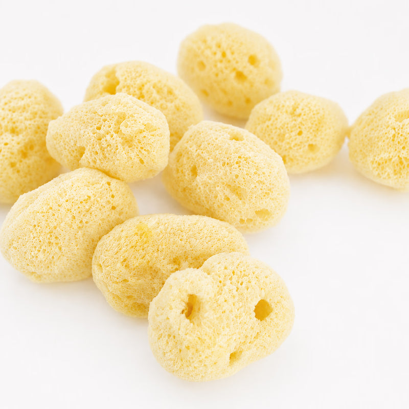 Natural sea sponge puffs 6-pack (British brand)