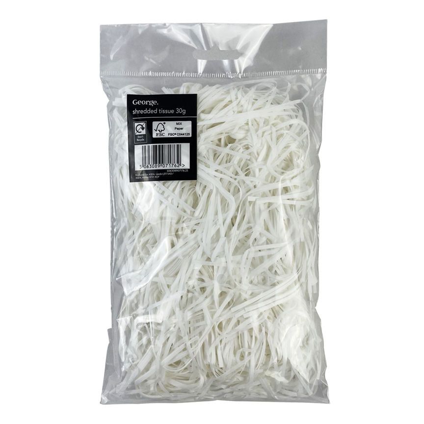 George Home White Shredded Tissue Paper General Household ASDA   