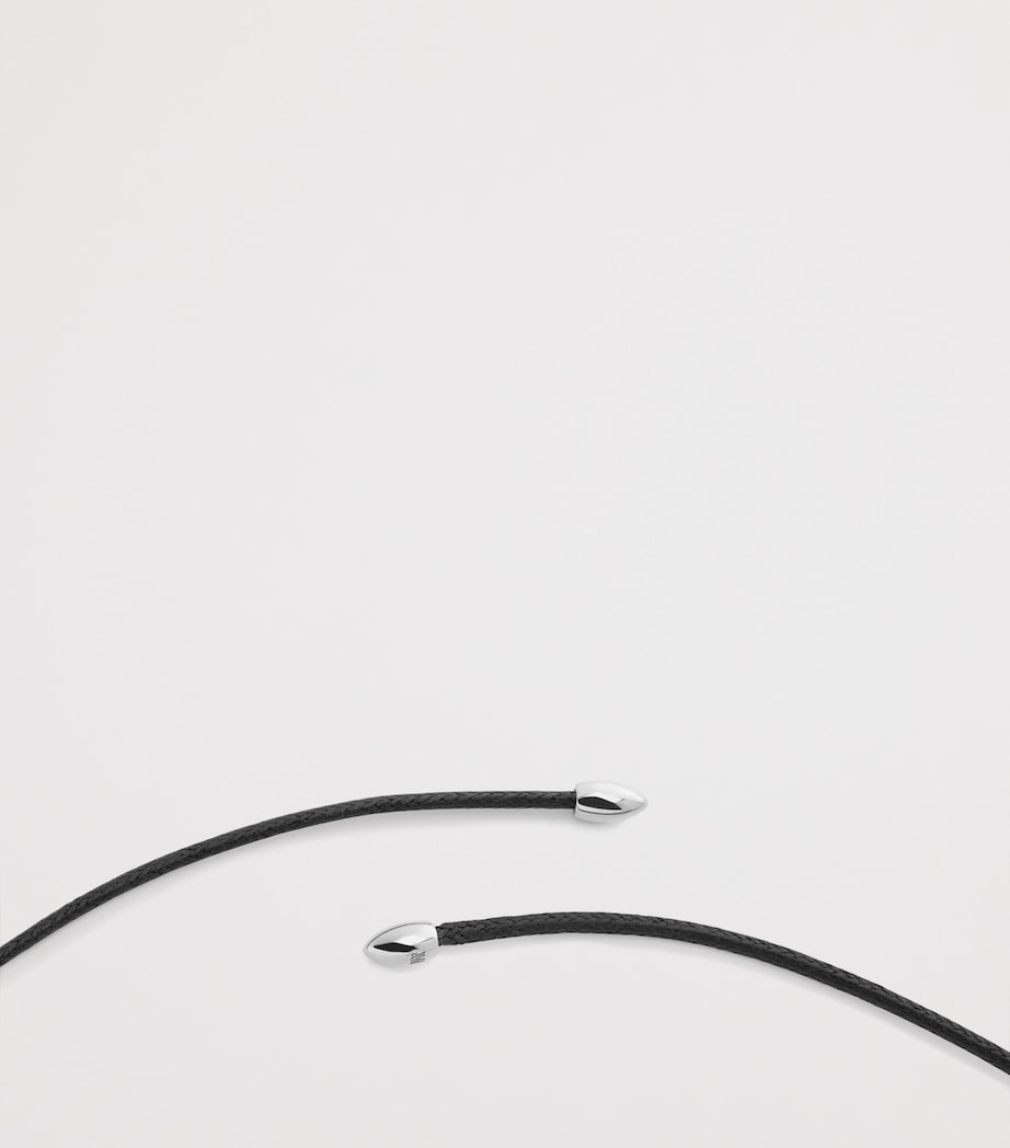 Monica Vinader sterling silver Aria cord necklace - British product