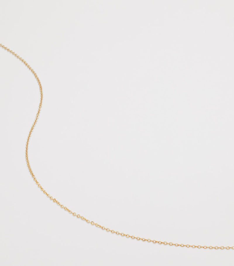 Monica Vinader yellow gold chain necklace 46cm, imported from the UK