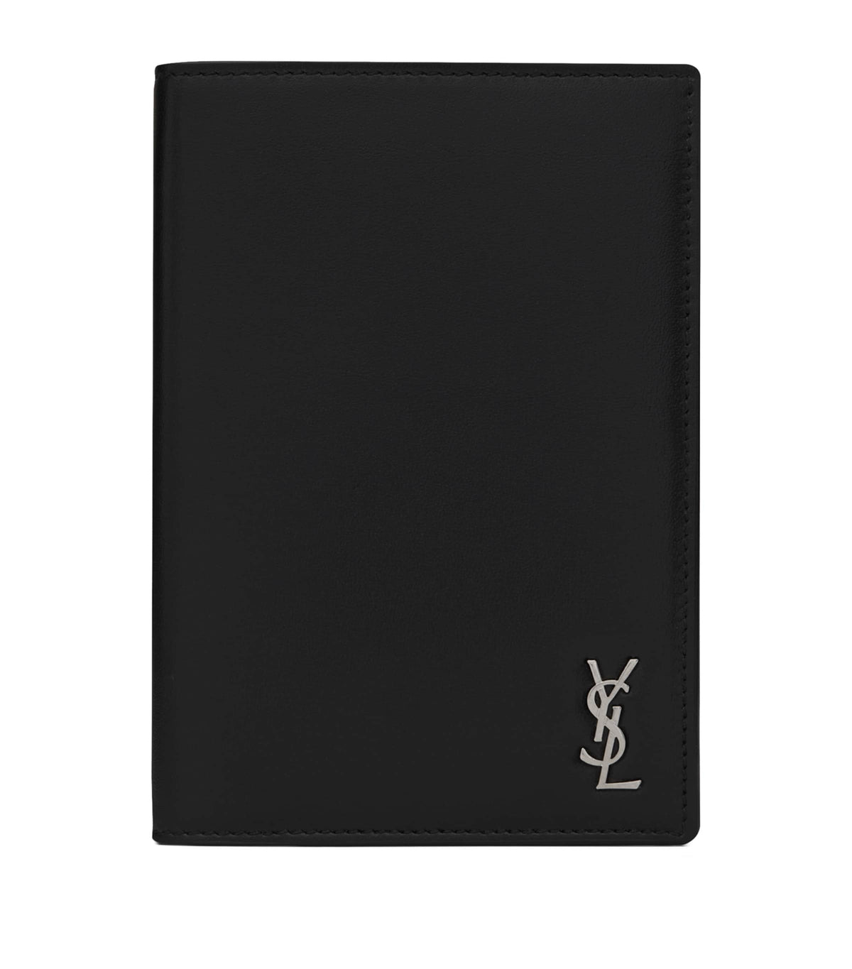 Saint Laurent leather monogram passport holder, UK version