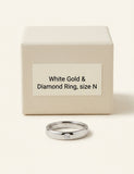 Cartier 18ct white gold diamond ring (British brand)