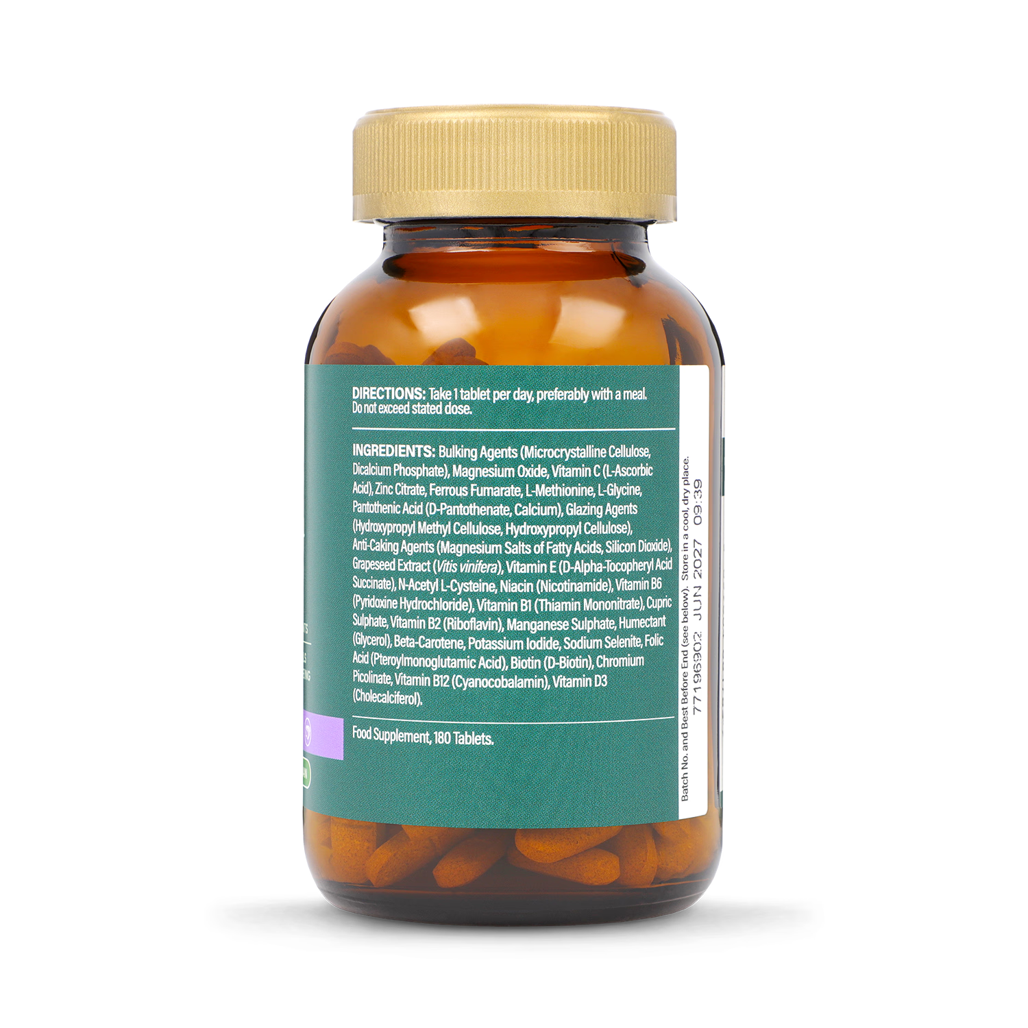 Holland & Barrett Skin Hair Nails Formula 180 Tablets, UK version