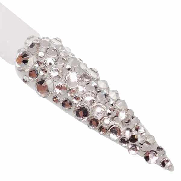 Claw Culture Cristallo nail art stones crystal clear 2-5mm, UK version