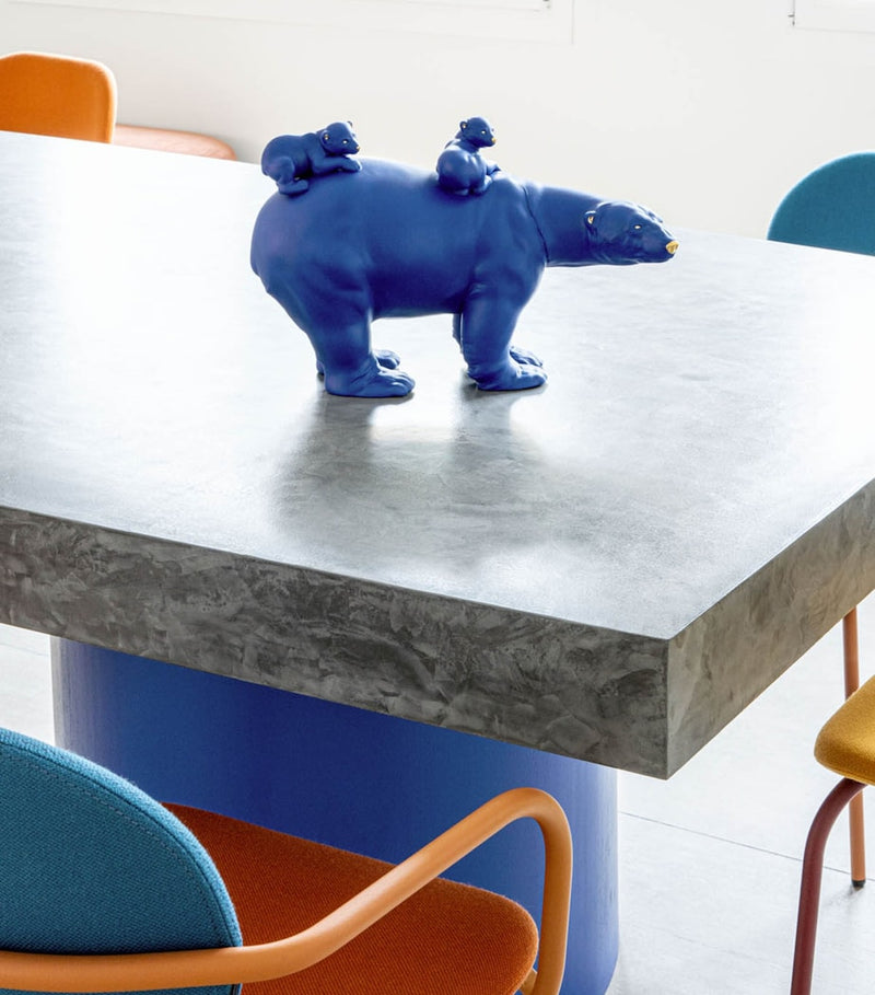 Lladró Bold Blue Mummy Bear and Babies sculpture - British product