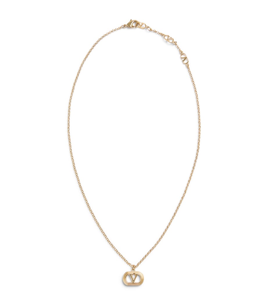 Valentino Garavani VLOGO necklace gold tone delicate chain, UK version