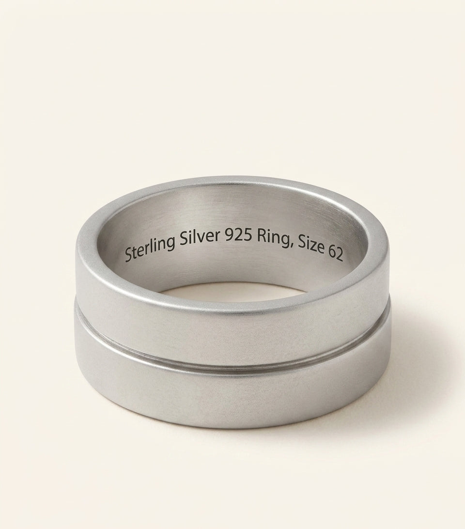 Givenchy Tape Ring with Paris 1952 inscription (British brand)