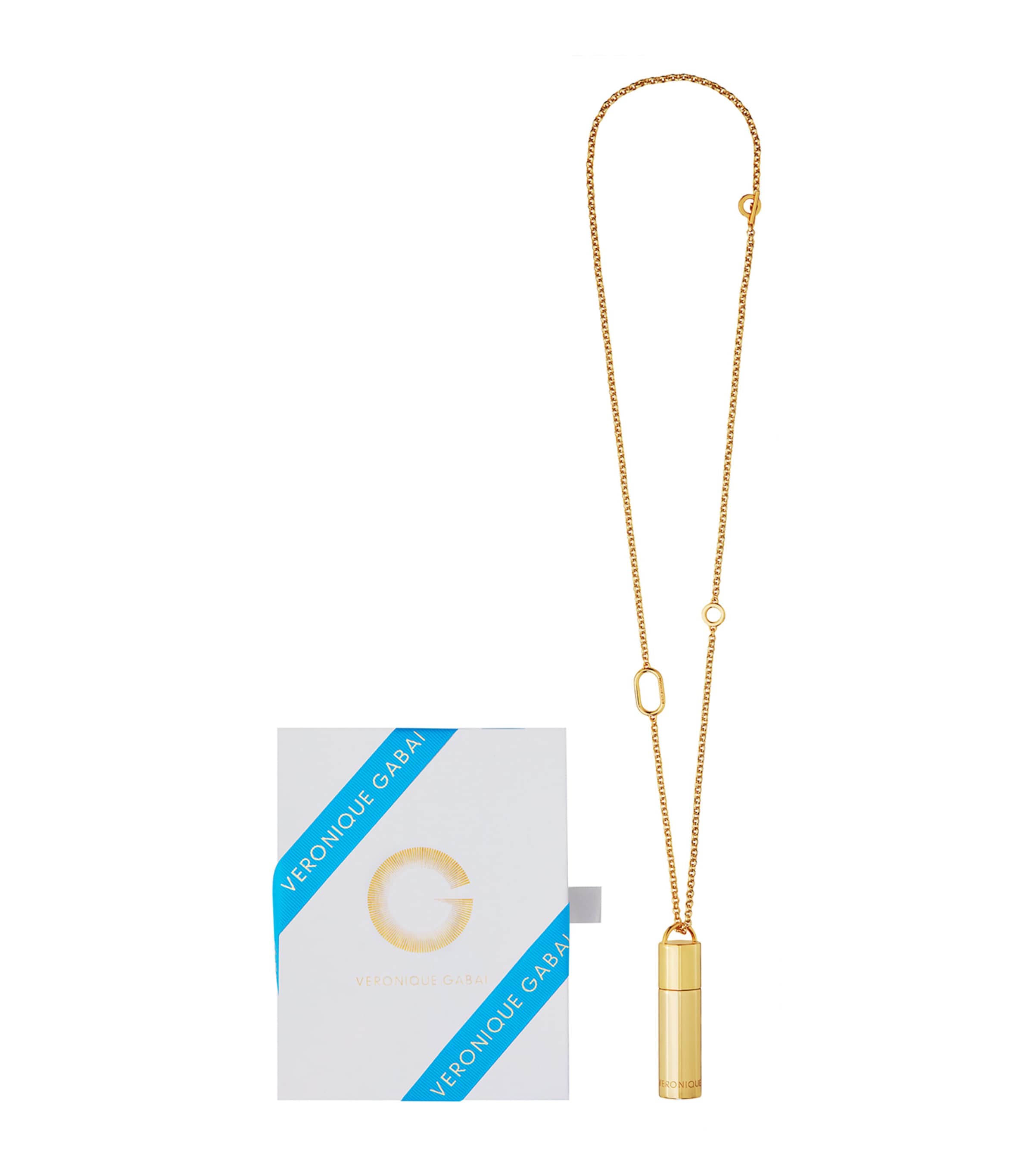 Veronique Gabai Le Spritz gold-tone perfume necklace, UK version