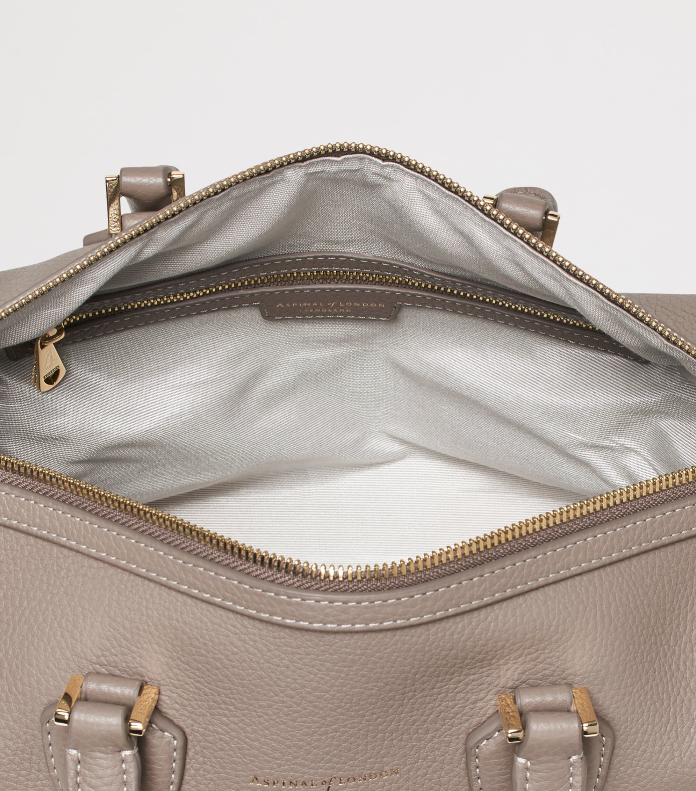 Aspinal of London Hudson leather bowling bag cross-body design, UK version