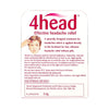 4Head headache relief stick 3.6g (British brand)