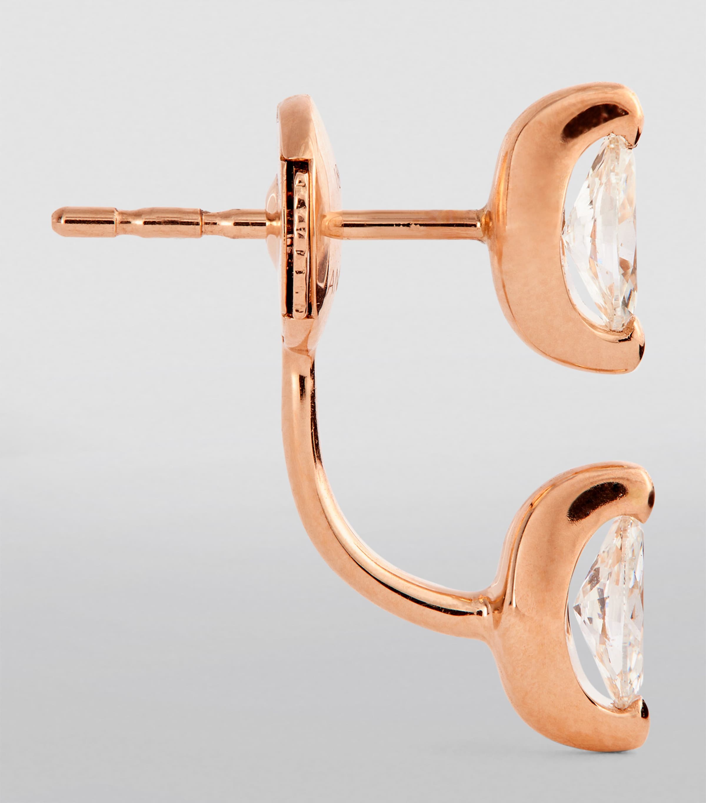 Anita Ko Orbit earring rose gold marquise diamond - British product