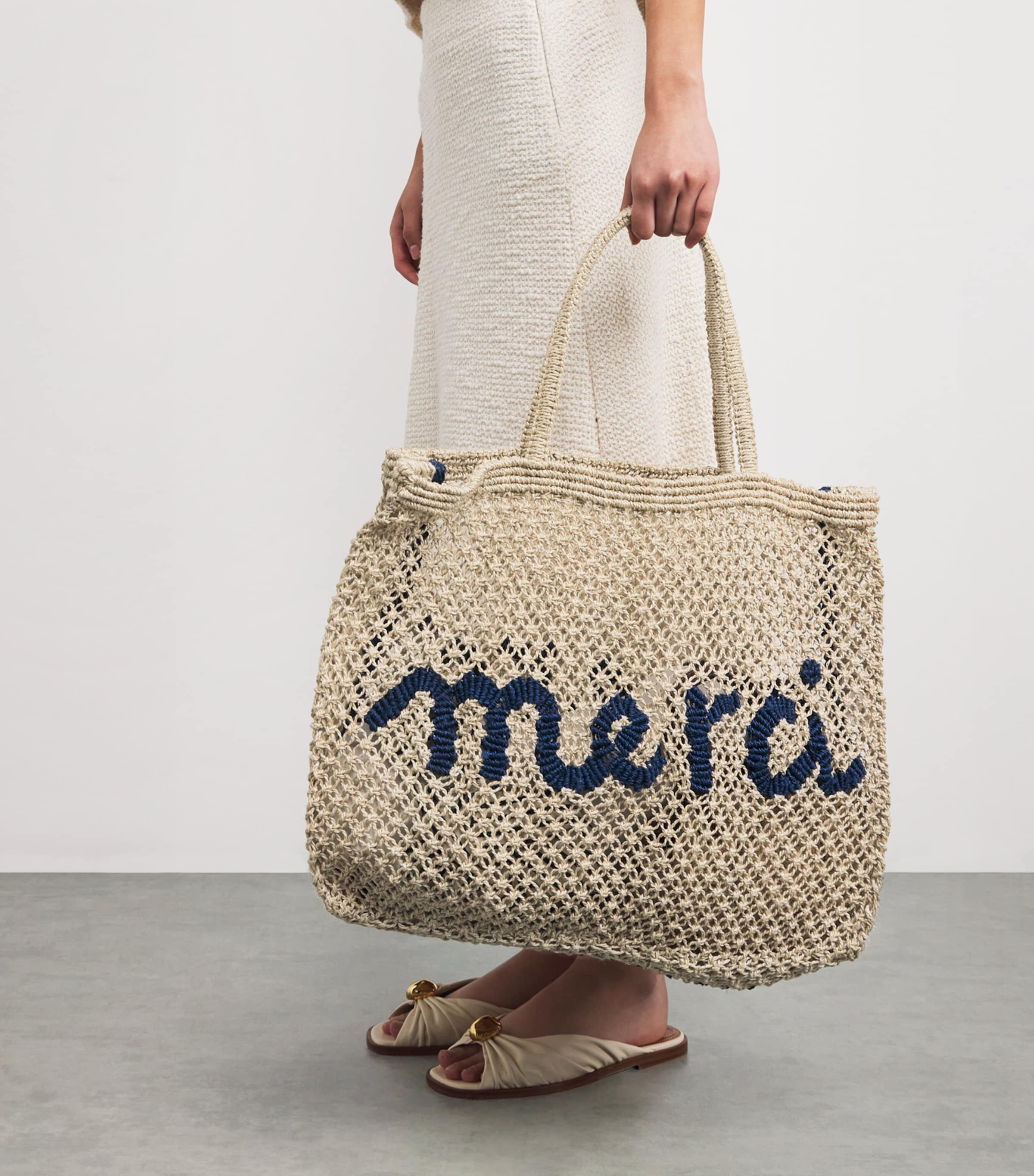 The Jacksons large jute Merci tote bag, imported from the UK