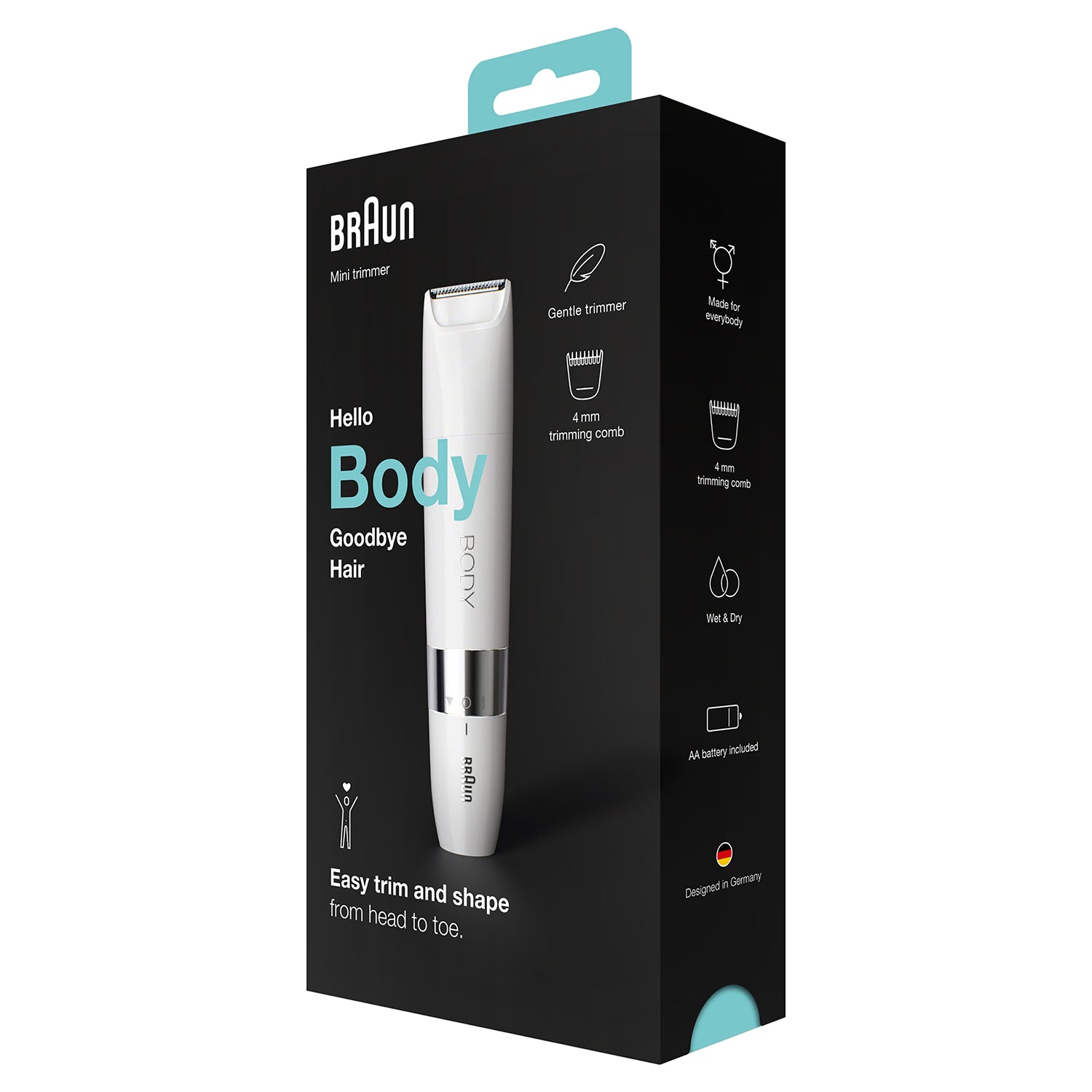 Braun BS1000 Body Mini Trimmer, imported from the UK