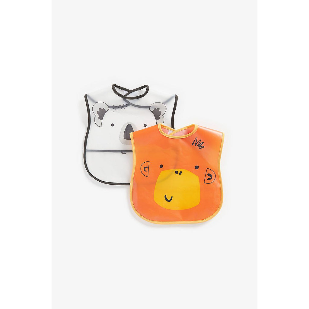 Mothercare Animals Crumb-Catcher Bibs - 2 Pack