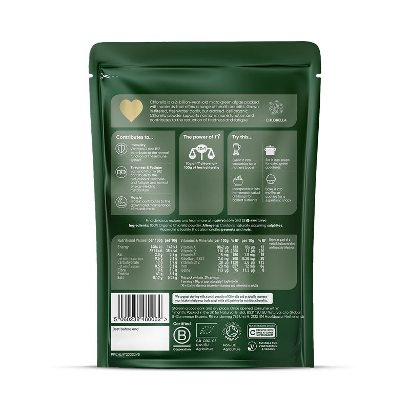Organic Chlorella Superfood Powder 200g