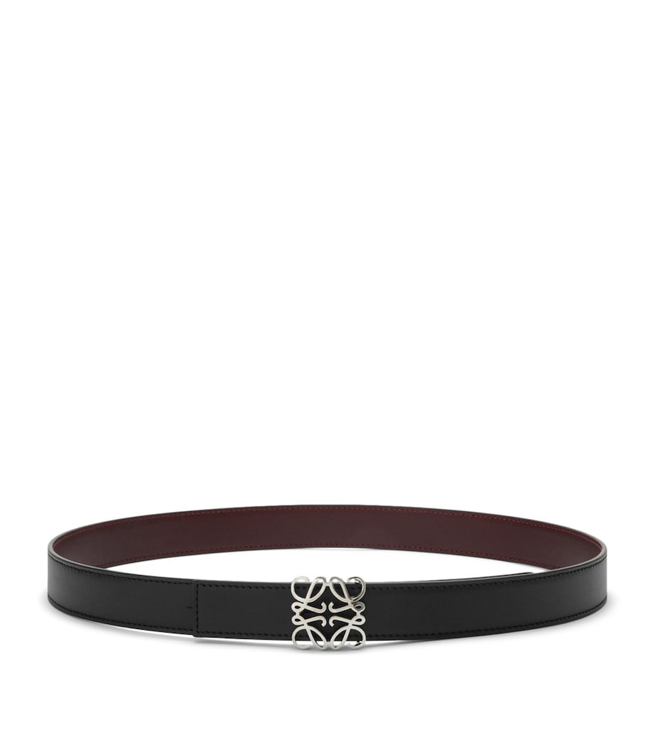 LOEWE reversible leather belt Anagram logo 3cm - British product