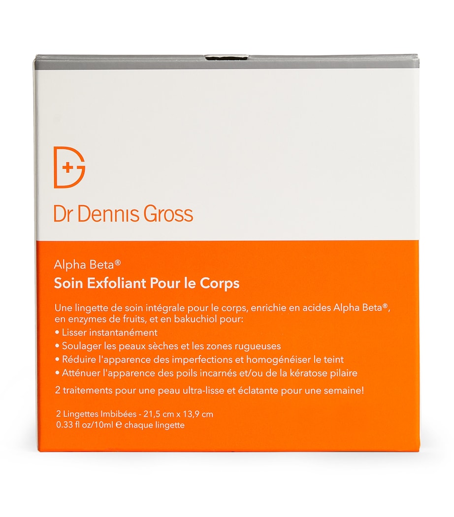 Dr Dennis Gross exfoliating body treatment sheets with alpha beta acids, 30ml - British product