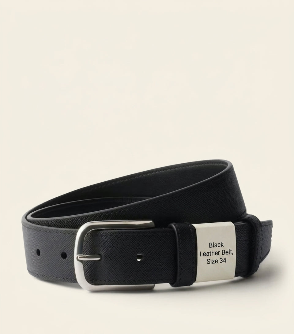Prada Saffiano leather belt Italian luxury (British brand)