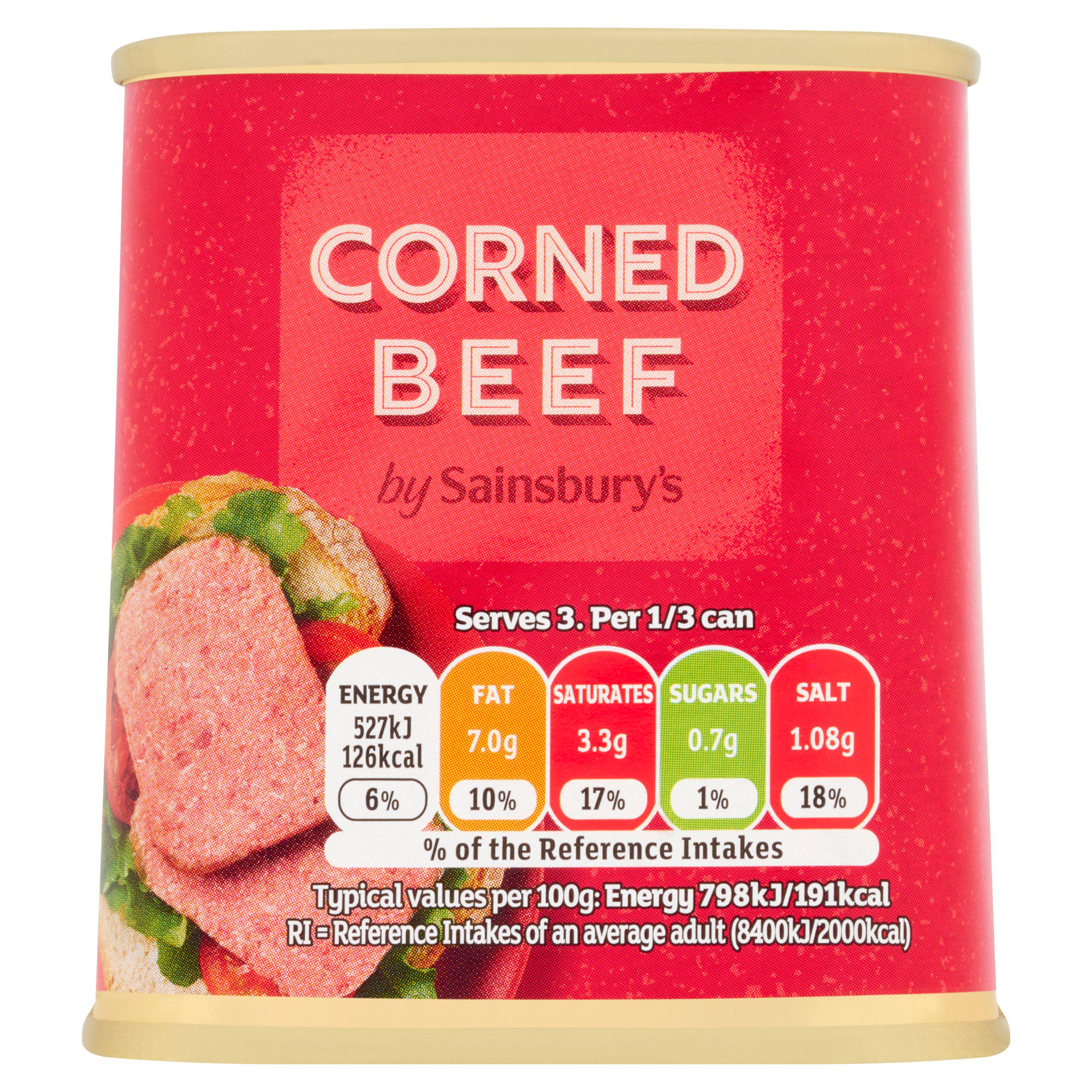 Sainsbury's Corned Beef 198g Cold meat Sainsburys   