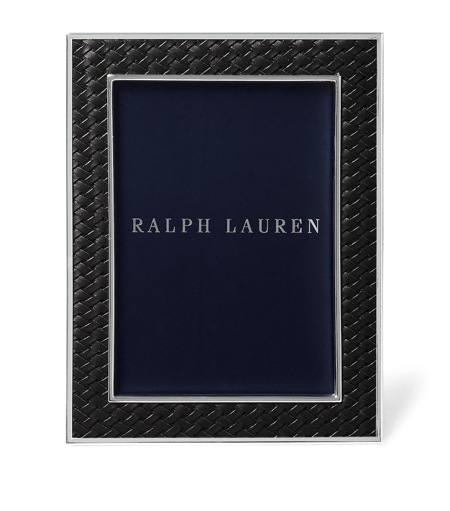 Ralph Lauren Home Leather Brockton Frame 11.5 x 9.5 imported from the UK