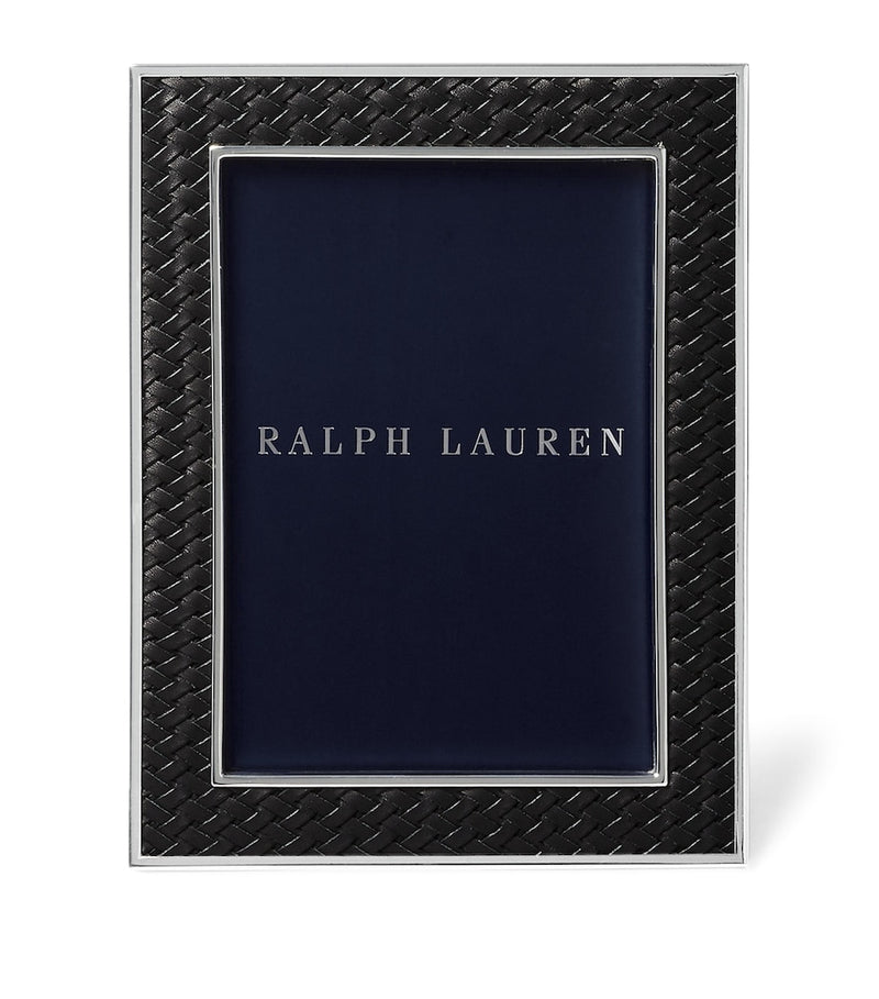 Ralph Lauren Home Leather Brockton Frame 11.5 x 9.5 imported from the UK