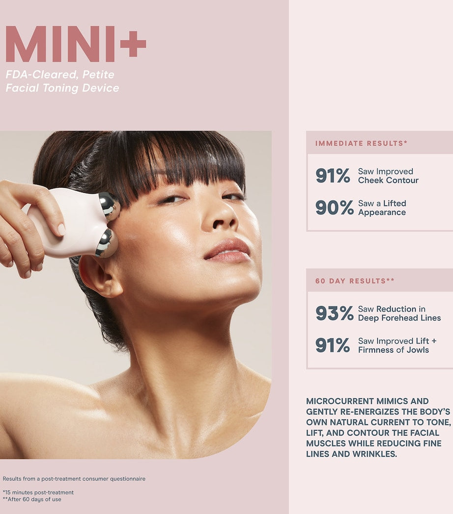 NuFACE Mini+ Facial Toning Device Starter Kit, imported from the UK