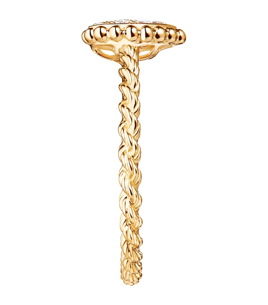 Boucheron Serpent Bohème yellow gold diamond ring, imported from the UK