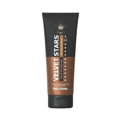 Superdrug FrezyDerm Velvet Stars SPF 50+ Shimmering Body Sunscreen 175ml- Buy online at McGrocer