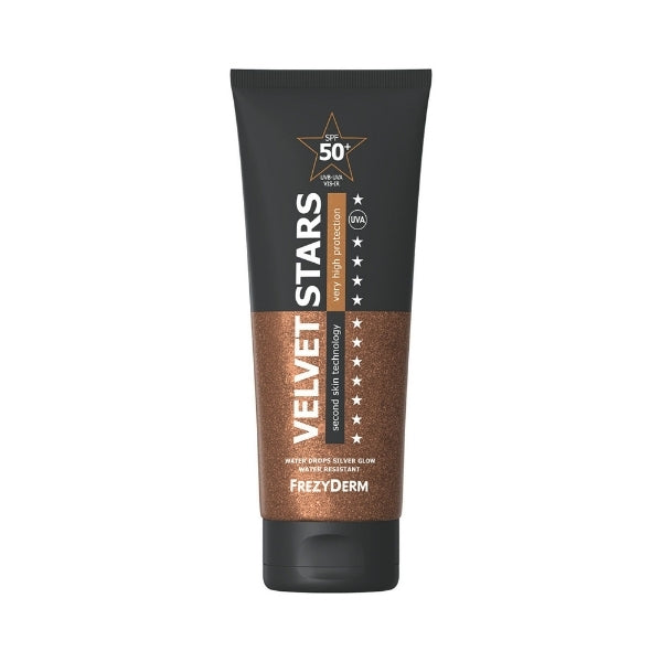 FrezyDerm Velvet Stars shimmering body sunscreen 175ml, UK version