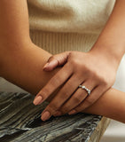Boodles platinum diamond full-hoop ring 4.5mm - British product