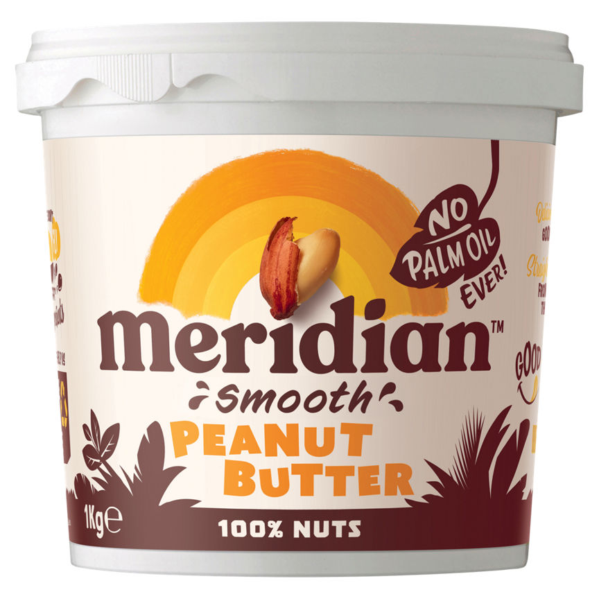 Meridian Smooth Peanut Butter Palm Oil Free GOODS ASDA   