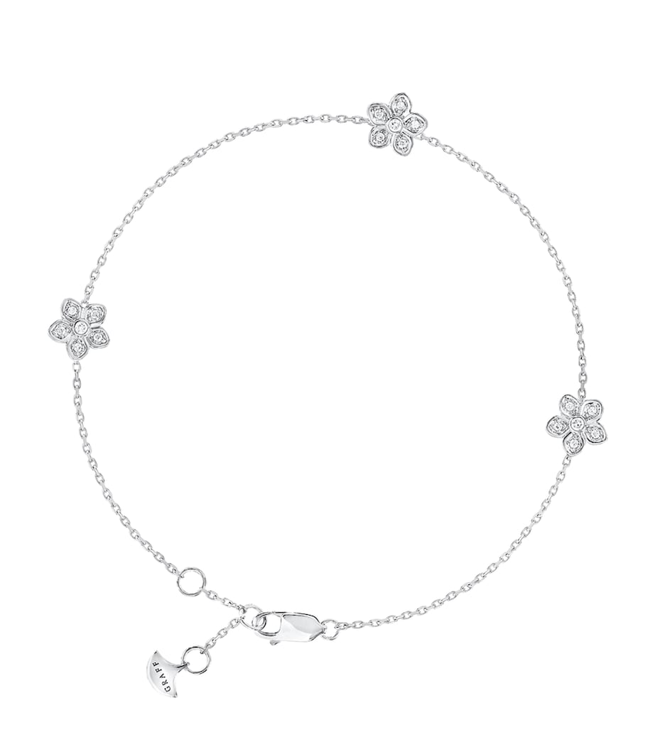 Graff Wild Flower bracelet white gold and diamonds, UK version