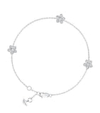 Graff Wild Flower bracelet white gold and diamonds, UK version