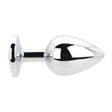 Loving Joy metal butt plug large clear stone, UK version