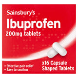 JS Ibuprofen 200mg Tablets x16 pain relief Sainsburys   