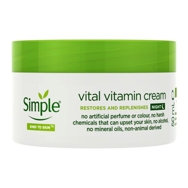 Simple Kind to Skin Vital Vitamin Night Face Cream 50ml GOODS Superdrug   