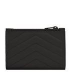 Saint Laurent quilted leather bifold pouch, imported from the UK