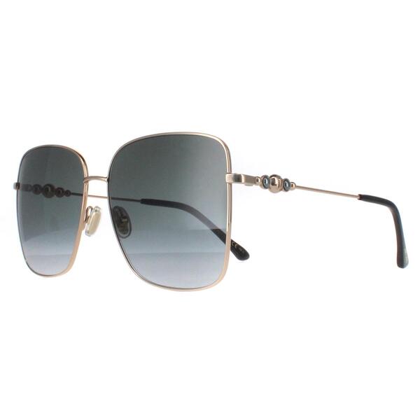 Jimmy Choo HESTER/S gold gradient square frame sunglasses, imported from the UK