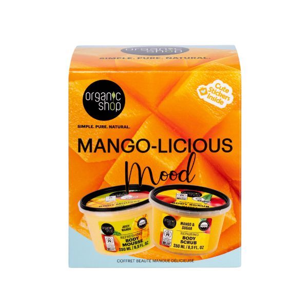 Organic Shop Mango-licious Mood Gift Set 250ml, imported from the UK