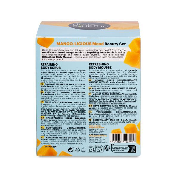 Organic Shop Mango-licious Mood Gift Set 250ml, imported from the UK